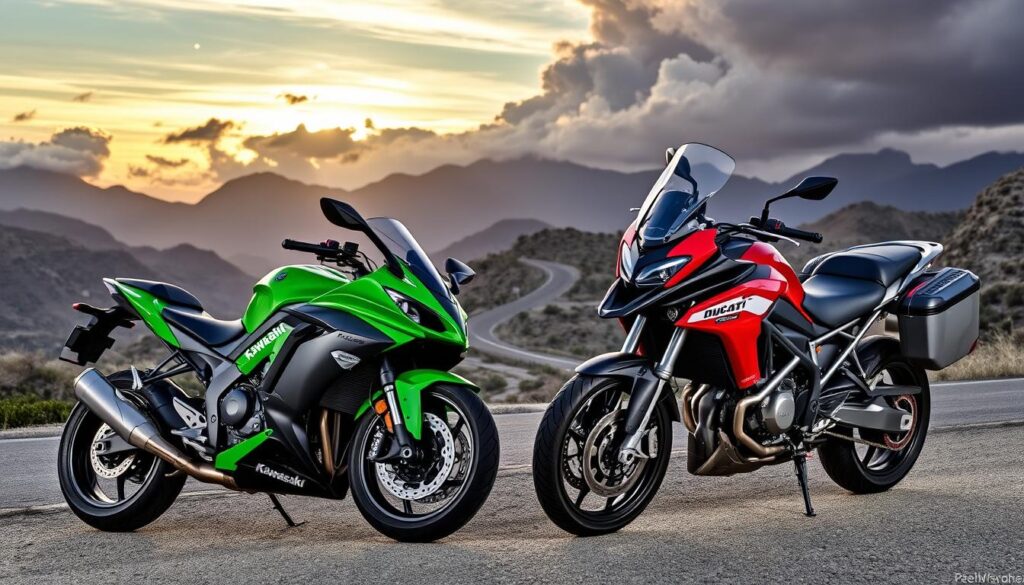 Kawasaki Ninja H2 SX SE e Ducati Multistrada V4 S Grand Tour