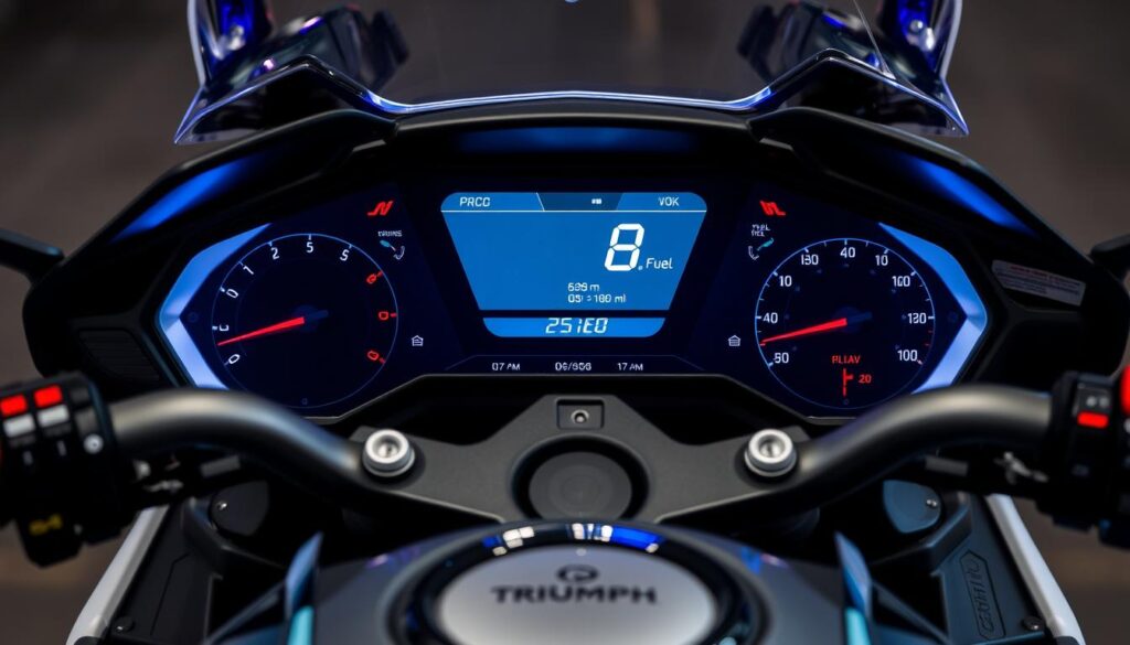 Painel de instrumentos da Triumph Tiger Sport 660