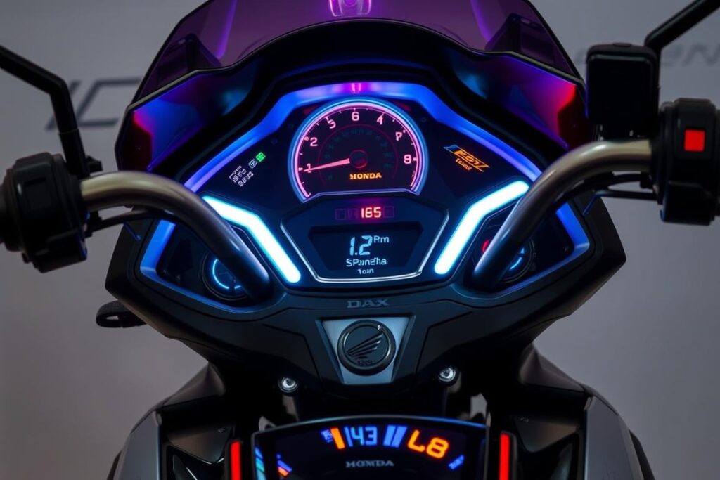 iluminação e painel honda dax 125