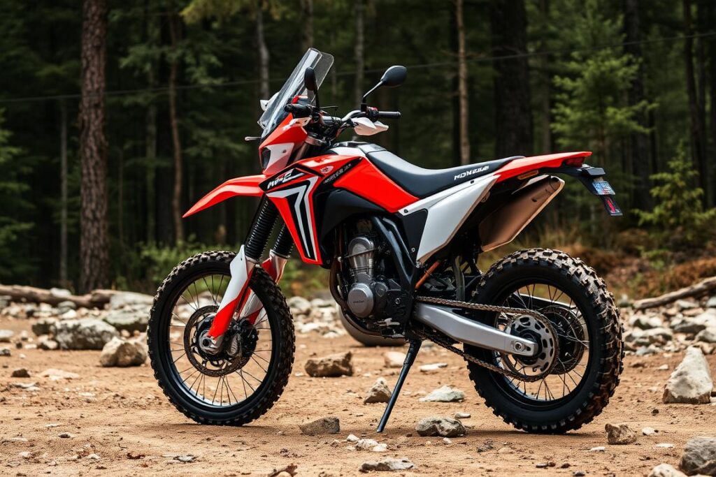 inovações tecnológicas Honda CRF450RL 2025.