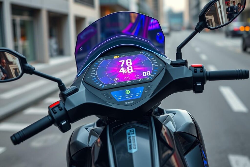 painel TFT na Yamaha XMax 250 2025