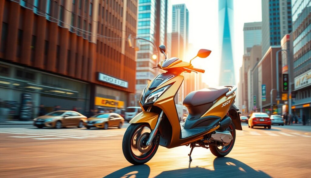 JOG 125 scooter eficiência transporte urbano