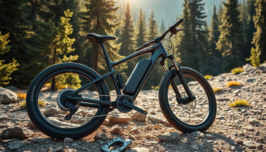 bicicleta elétrica de trilha