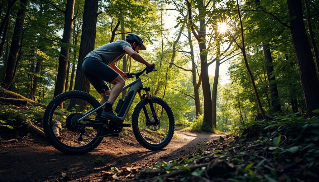 bicicletas elétricas de trilha