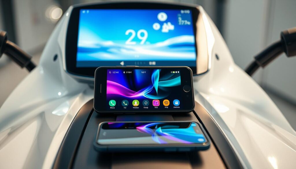 display TFT e conectividade smartphone Yamaha