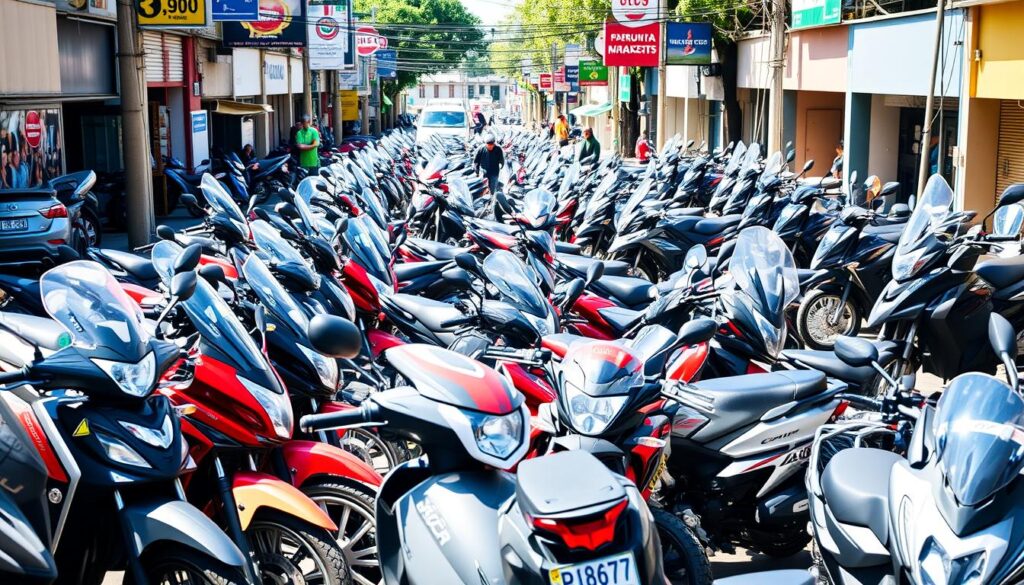 mercado de motos abaixo de R$ 9 mil