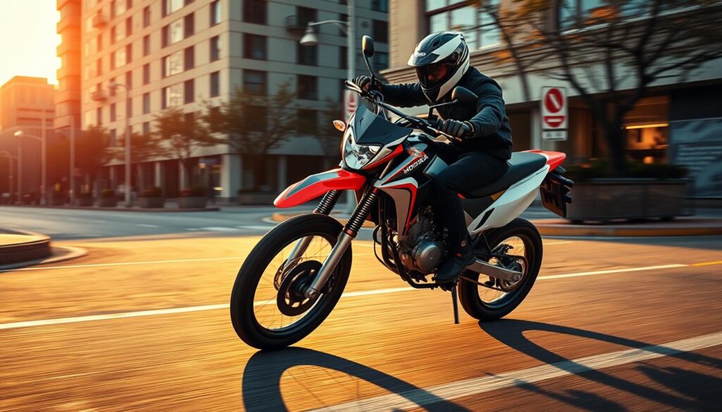 performance urbana da Honda XR150L