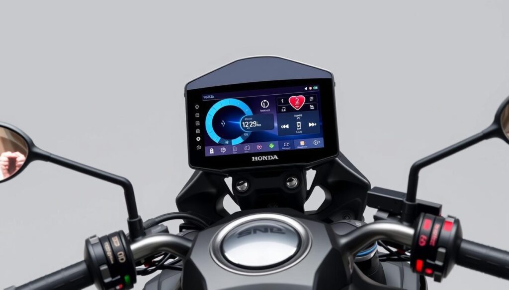 tecnologia display TFT conectividade Honda CB125F