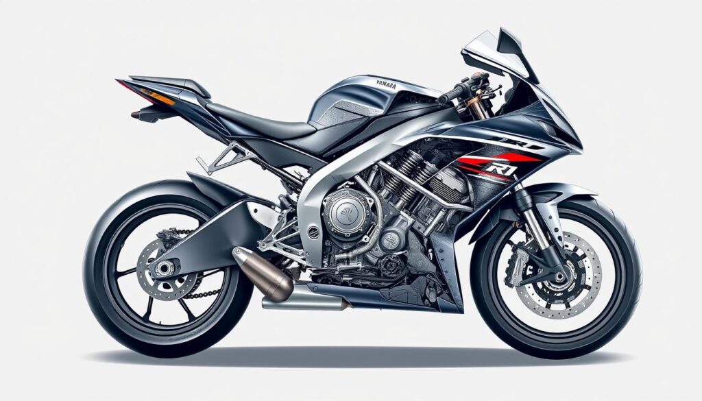 detalhes técnicos Yamaha R1