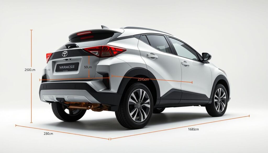 dimensões Toyota Yaris Cross