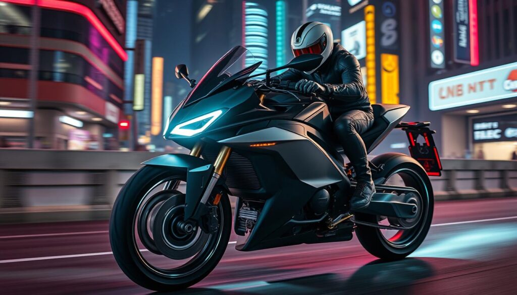 design esportivo moto elétrica