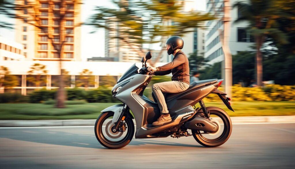 design moto elétrica conforto