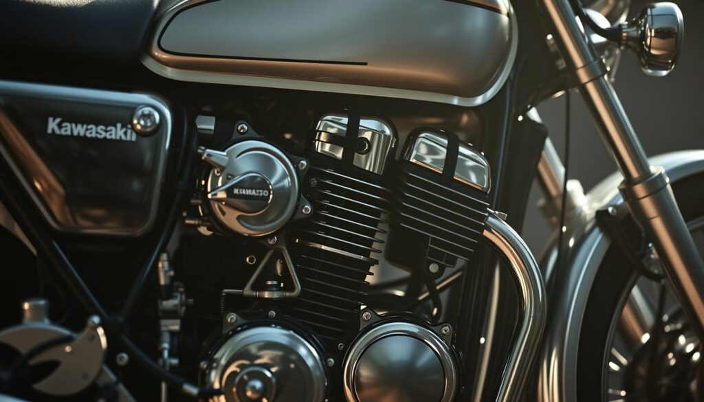 detalhes técnicos moto clássica