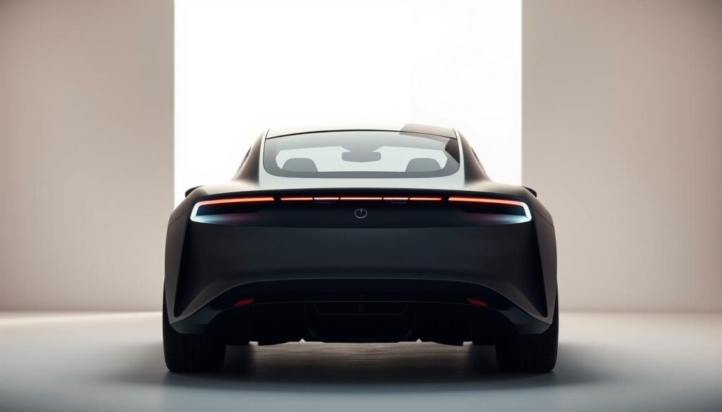 vidro traseiro inovador design carro elétrico