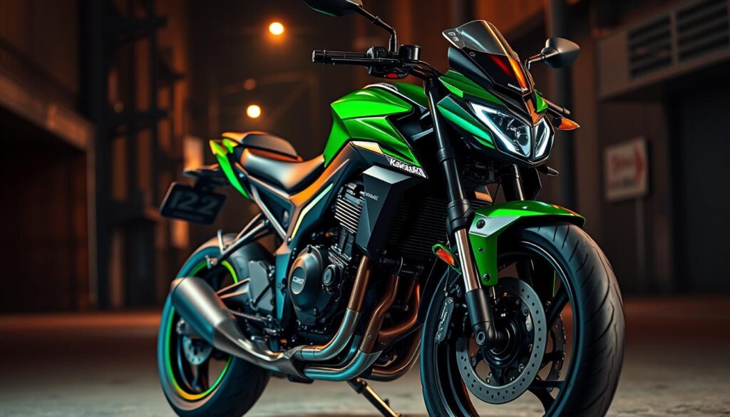 visão geral moto naked